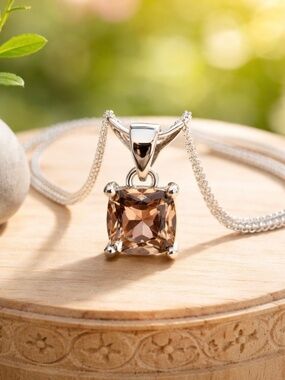 Color Change Diaspore Pendant, Solid Sterling Silver